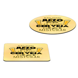 6 Bases de copos JUIZO E CERVEJA