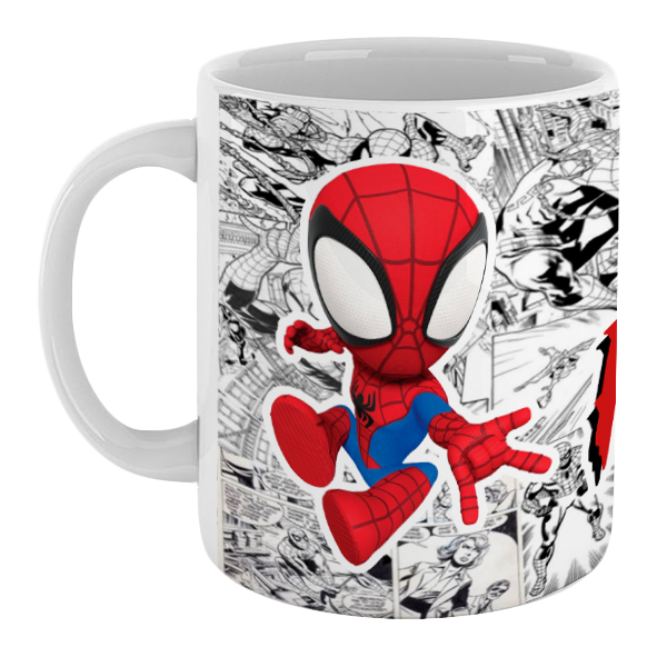 Caneca cerâmica HOMEM ARANHA KIDS - nome