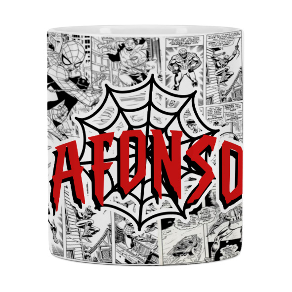 Caneca cerâmica HOMEM ARANHA KIDS - nome - Image 4