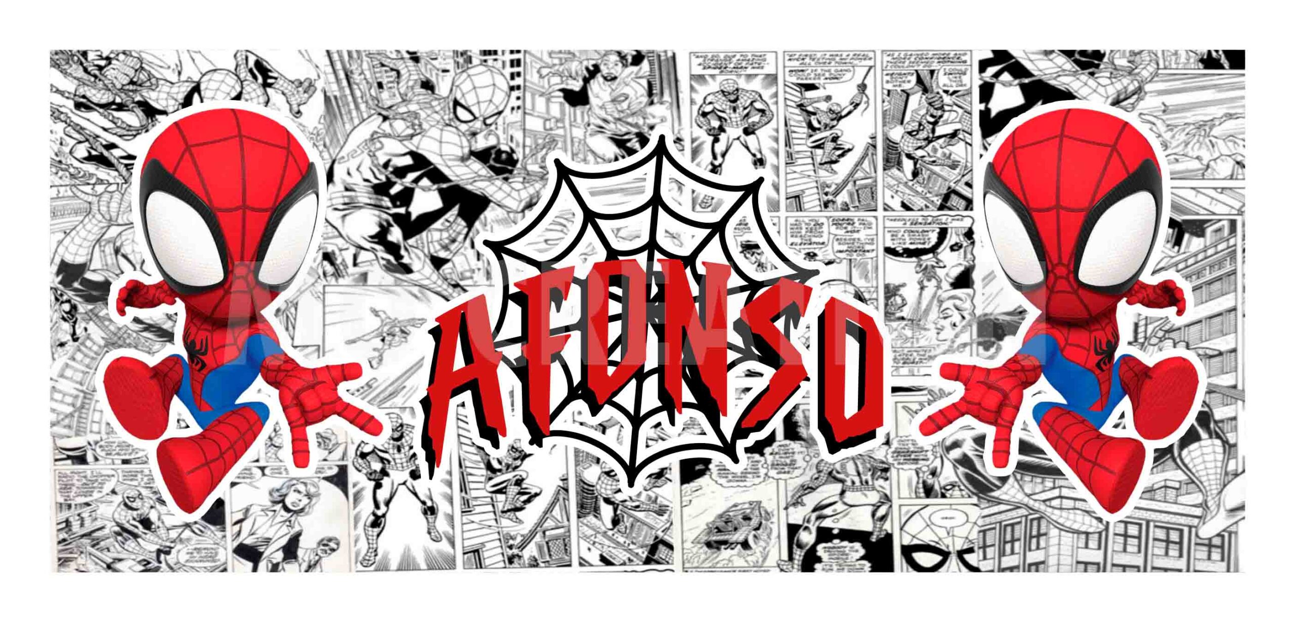 Caneca cerâmica HOMEM ARANHA KIDS - nome - Image 2