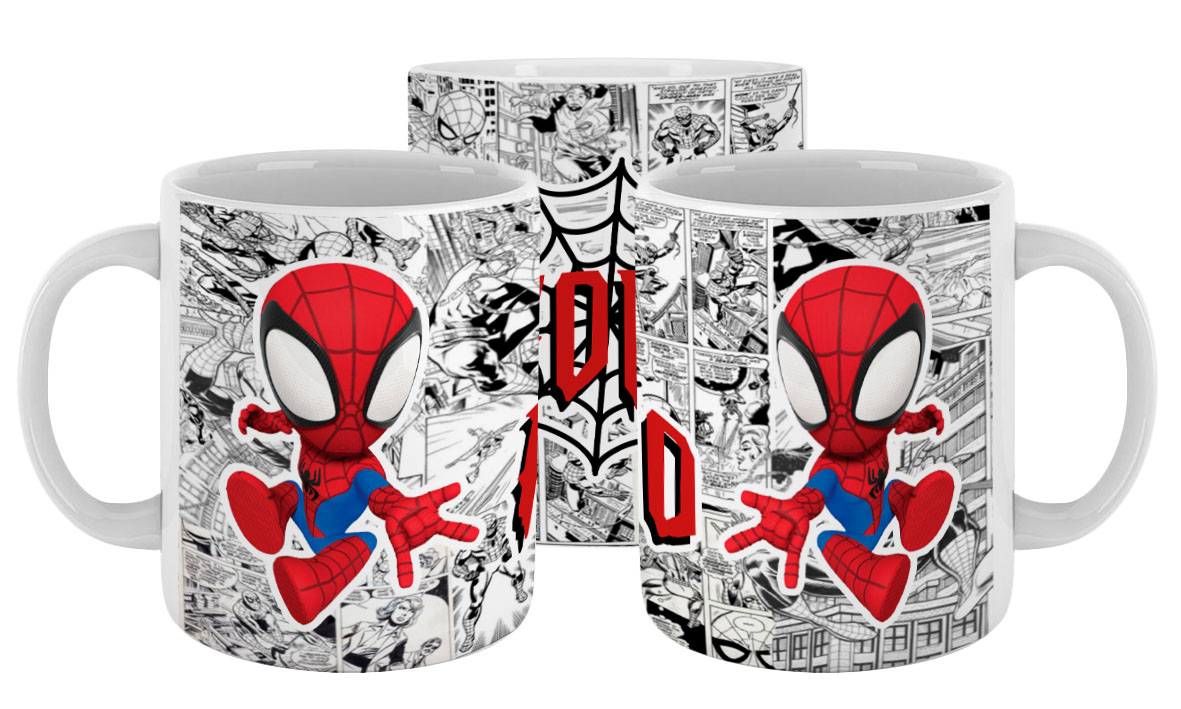 Caneca cerâmica HOMEM ARANHA KIDS - nome - Image 3
