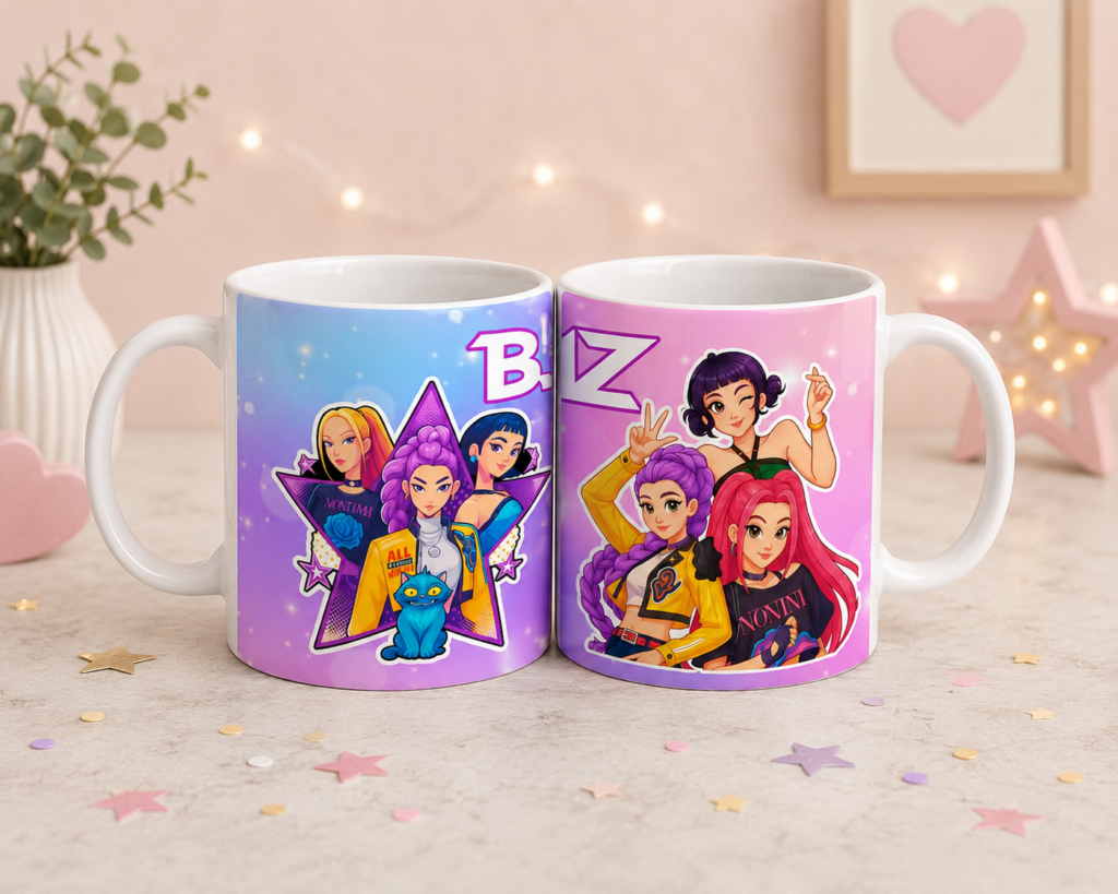 Caneca cerâmica K-POP + nome