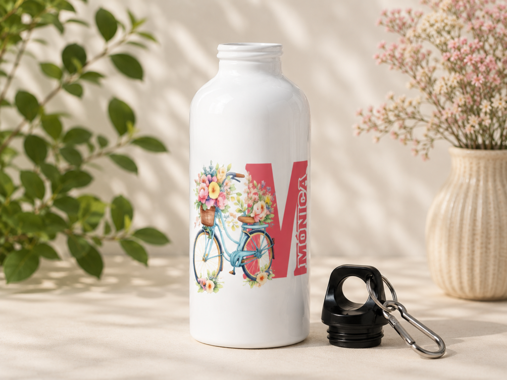 Garrafa Personalizada em Alumínio - BIBICLETA