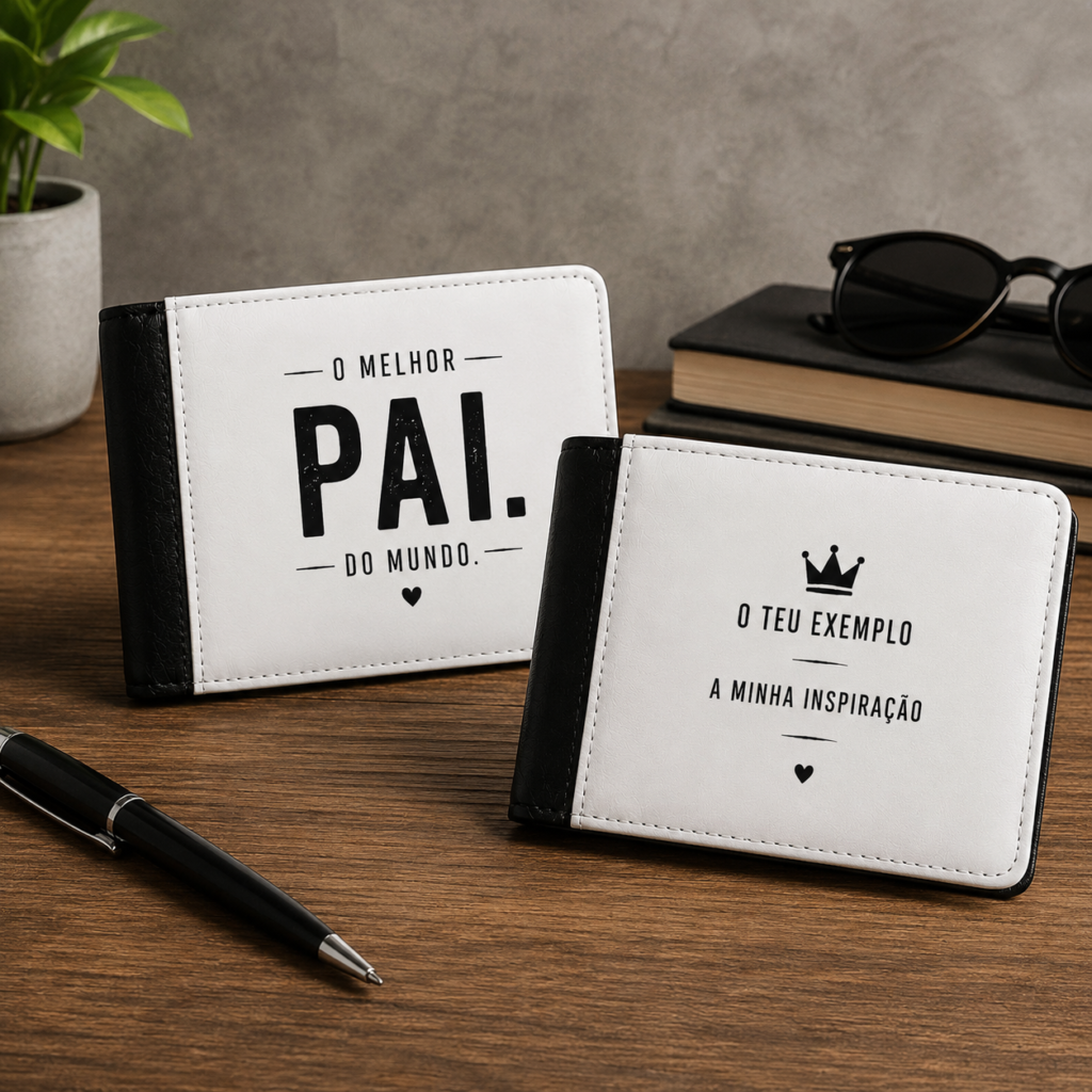 Carteira Personalizada Masculina – Pai, Avô, Irmão ou outro
