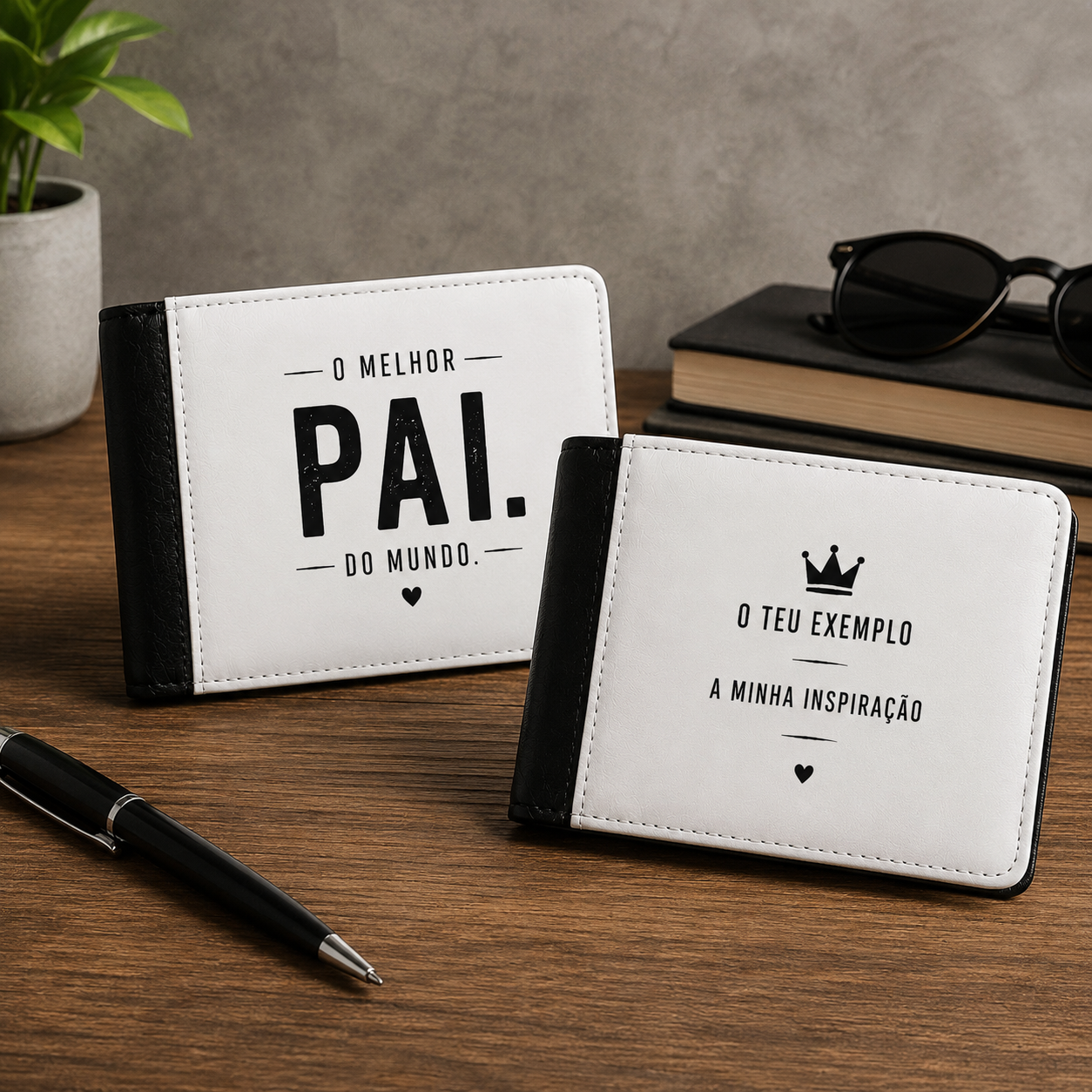 Carteira Personalizada Masculina – Pai, Avô, Irmão ou outro
