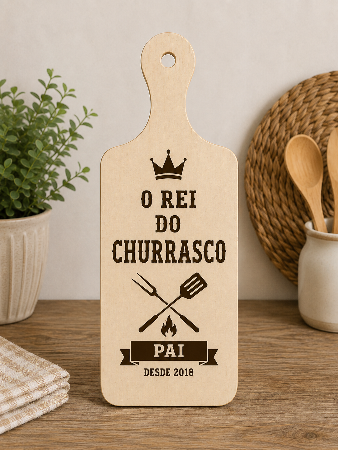 Placa Decorativa em Madeira Personalizada - Image 2